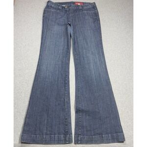 YASO Jeans Womens 11/12 (33x35) Flared Bootcut Straight Leg Indigo Heavy Denim
